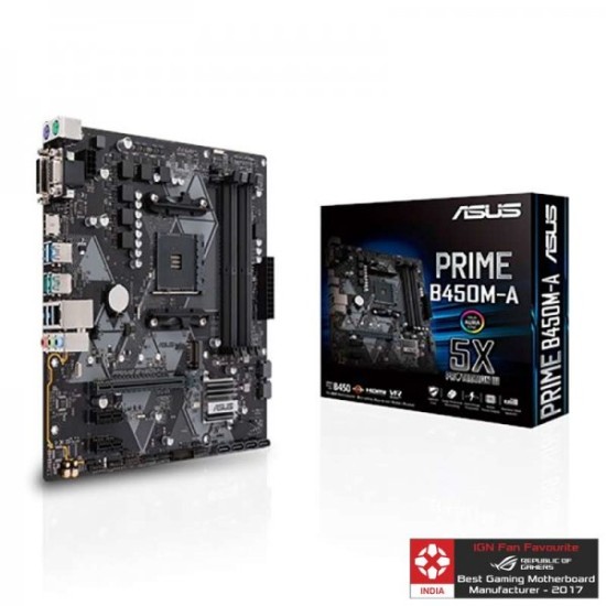 Asus PRIME B450M-A Motherboard